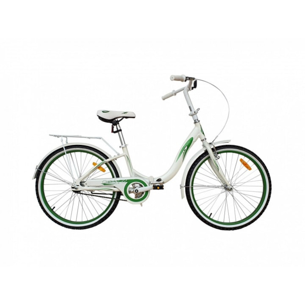Велосипед VNC 24 Angely AC біло-зелений, складаний