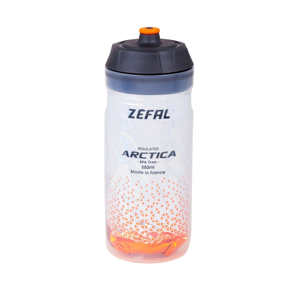 Фляга Zefal "Arctica 55" 550мл термостойкий пластик, серебристо-оранжевая