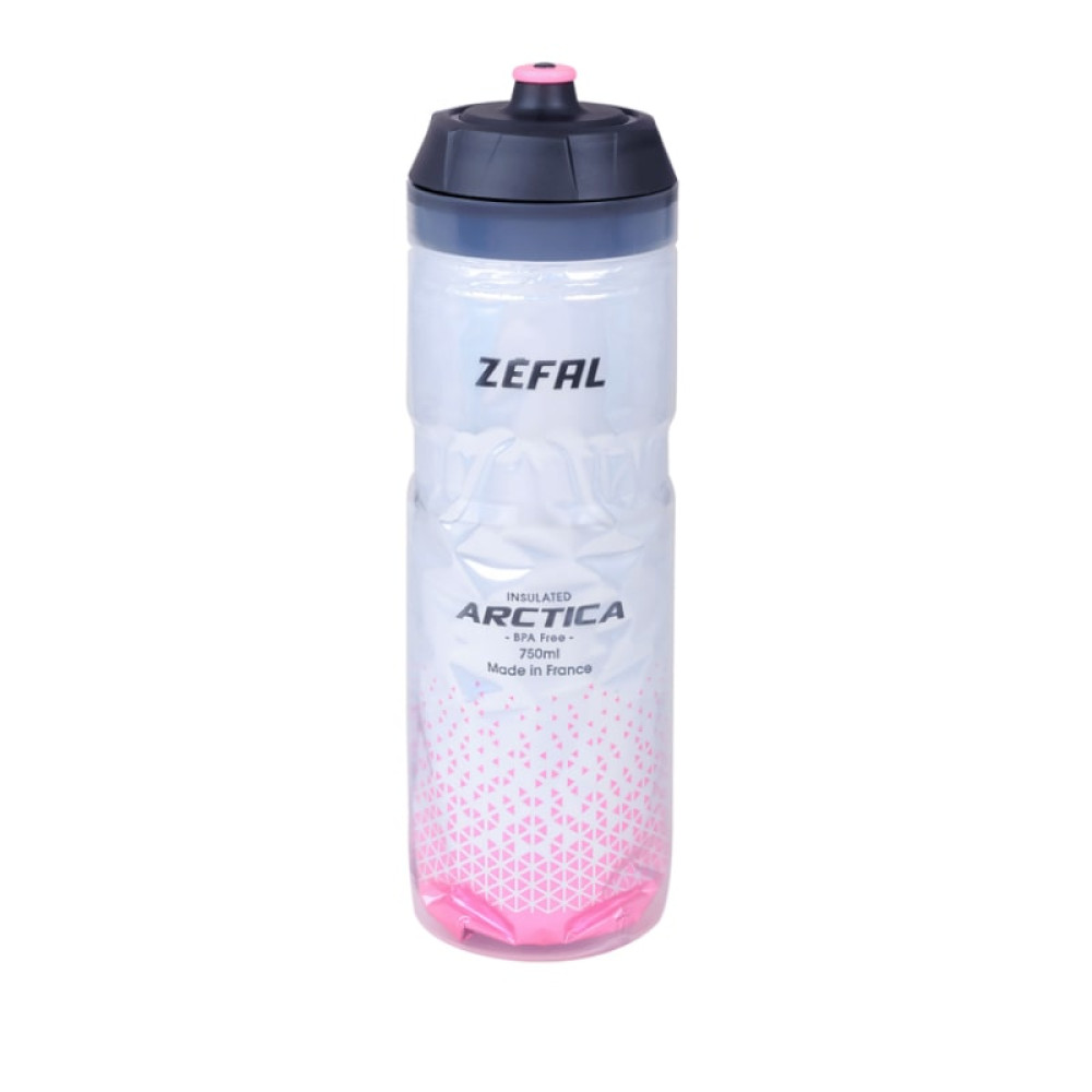Фляга Zefal "Arctica 75" 750мл термостійкий пластик, сріблясто-рожева